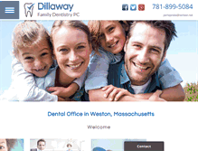 Tablet Screenshot of dillawayfamilydentistry.com